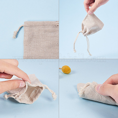 Drawstring мешки хлопка упаковка мешочки ABAG-PH0002-18-1