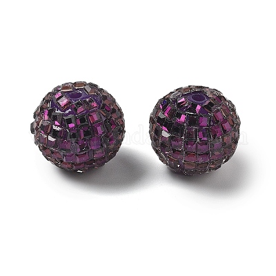 Акриловые стразы бусины OACR-D307-01G-16MM-1