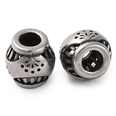 Европейские бусины из нержавеющей стали 304 STAS-H226-02AS-03-1