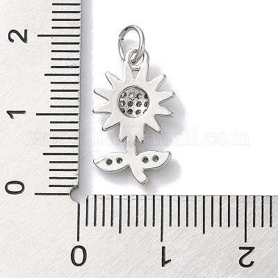 Стойки обшивки латунь микро проложить Циркон подвеску KK-Z039-10P-1