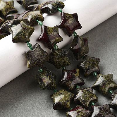 Бисер натуральный дракон крови пряди G-U023-C01-07-1