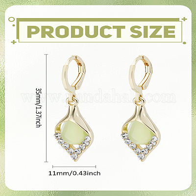 1 пара серег-колец из сплава&nbsp;EJEW-LP0008-041-1