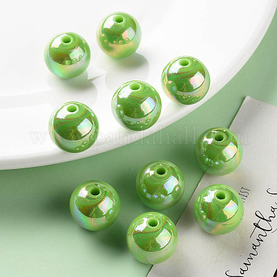 Непрозрачные акриловые бусины MACR-S370-D16mm-A06-1