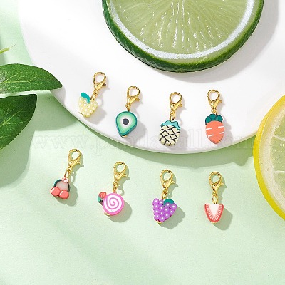 Кулон из полимерной глины ручной работы HJEW-JM04027-02-1