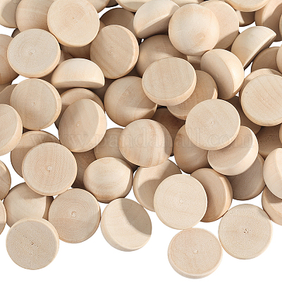 100шт необработанные кабошоны из натурального дерева WOOD-SP0001-54-1