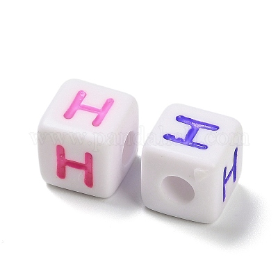 Непрозрачные акриловые бусины OACR-I022-01H-1