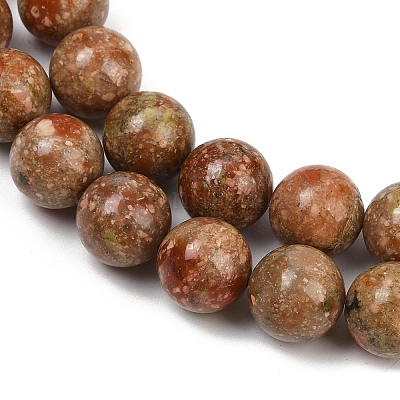 Природные Unakite бисер нитей G-F792-C06-02-1