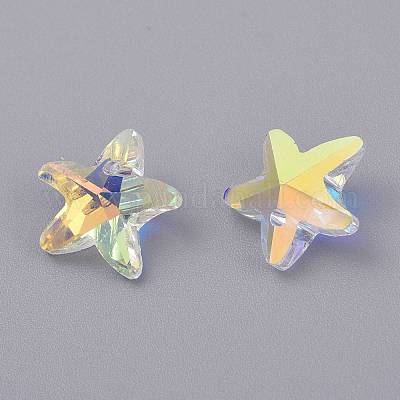 Граненый стеклянный шарм GLAA-H101-A-17-1