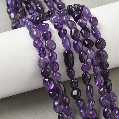 Natürlichen Amethyst Perlenstränge&nbsp;G-J280-08-1