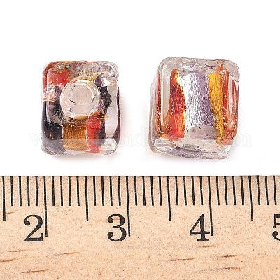 Шарики серебряной фольги стекла FOIL-D074-01D-1