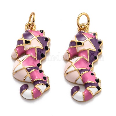 Латунь эмаль подвески KK-O140-11G-1