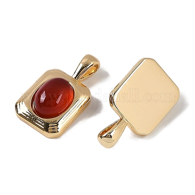 Подвески из натурального сердолика (окрашенные и нагретые) KK-P283-50G-1