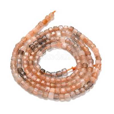 Натуральный лунный камень бисер нитей G-L634-D04-2.5x2.5mm-1