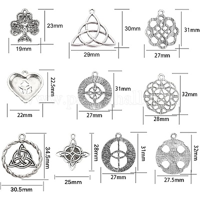 Сплавочные подвески тибетского стиля TIBEP-SC0001-05AS-1