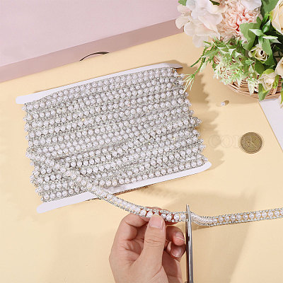 Железо горный хрусталь чашка цепи DIY-GL0005-72-1