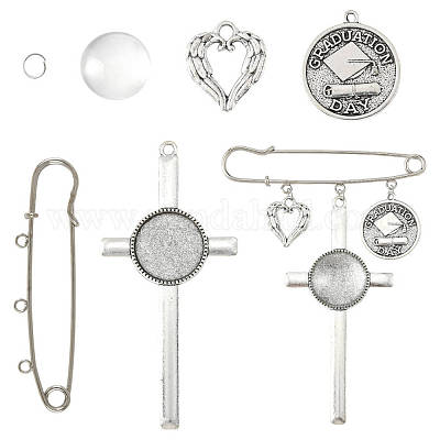 Железная килт булавки броши фурнитура DIY-FS0009-47-1