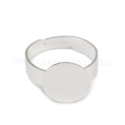 48 шт. 4-х стилевая регулируемая латунная накладка на кольцо-основание KK-FH0004-56-1