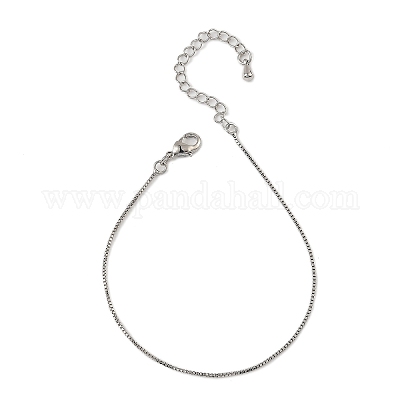 Латунные браслеты-цепочки с креплением для женщин BJEW-G735-02P-1