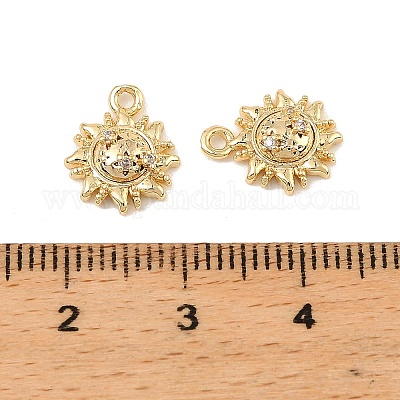 Латунные микро проложить кубического циркония подвески KK-C155-05G-1