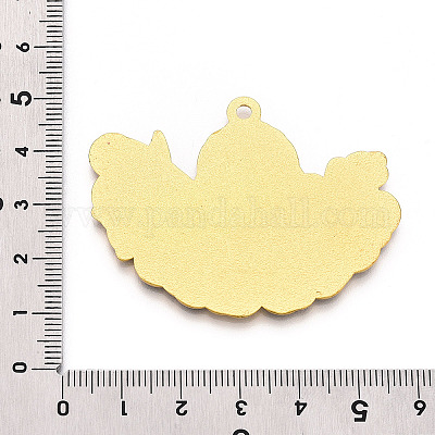 Подвески из эмалированного сплава с гальванопокрытием ENAM-N056-395E-G-1