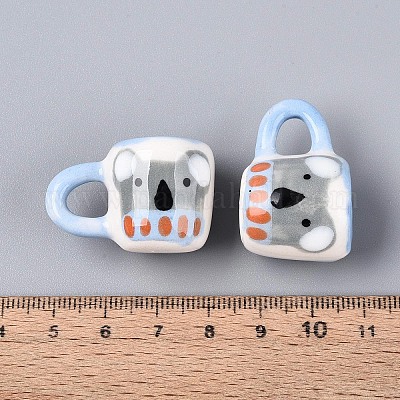 Декоративная кружка ручной работы из фарфора в виде коалы.&nbsp;PORC-T133-58-1