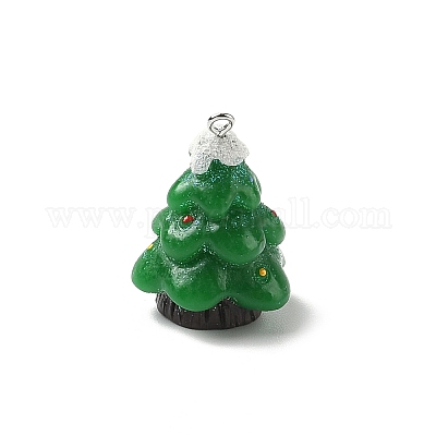 Подвески из непрозрачной смолы на рождественскую тематику RESI-I336-01P-11-1