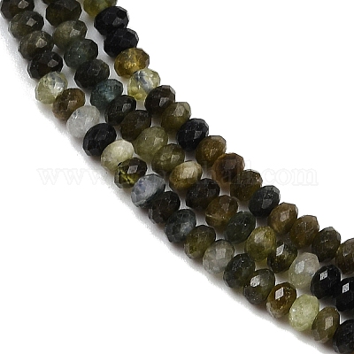 Натуральный турмалин бисер нитей G-RM241221-O15-1