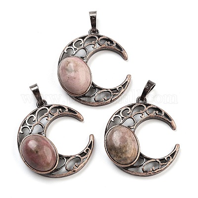 Природные подвески родонит G-L602-01R-15-1