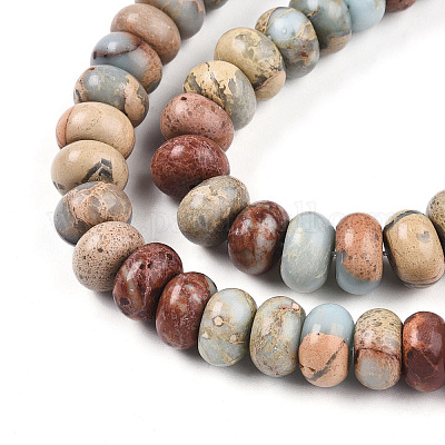 Натуральные бусины из аква терра яшмы G-T140-71A-1
