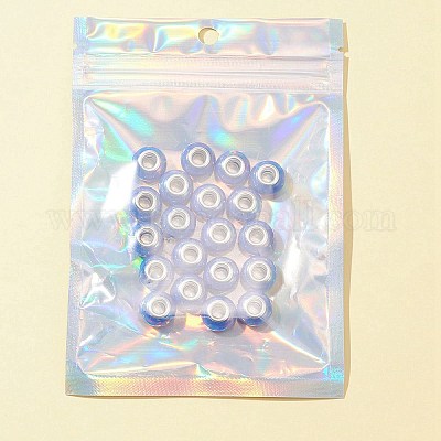 20шт европейские бусины из непрозрачной смолы RPDL-FS0001-01-1