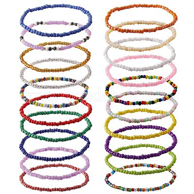 6 Pezzi Cavigliere con Perline Fatte a Mano, Perline di Vetro Colorate di Boemia Braccialetti con Avvolgimento Alla Caviglia Stringa Regolabile 6 Pezzi Cavigliere con Perline Fatte a Mano, Perline di Vetro Colorate di Boemia Braccialetti con Avvolgimento Alla Caviglia Stringa Regolabile