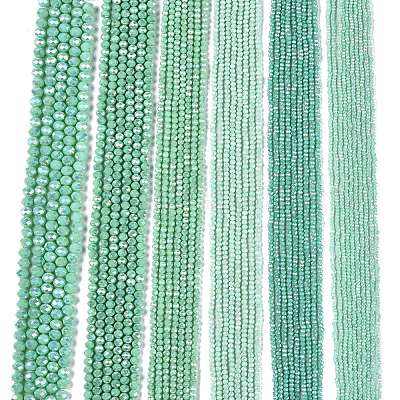 Стеклянные бусины с гальваническим покрытием  EGLA-A044-P2mm-B14-1