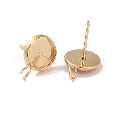 Серьги-гвоздики из нержавеющей стали 304 STAS-P166-14-8mm-1