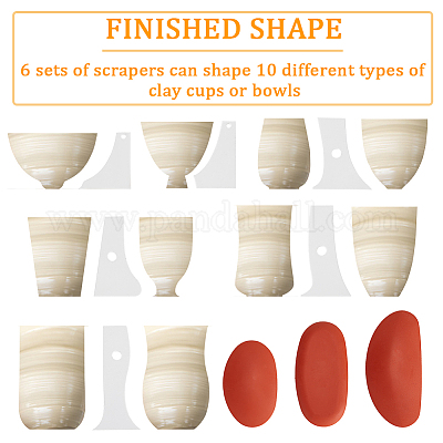 Soft Silicone Pottery Rib (Shape 1) - Ceramic Clay Sculpting Tool