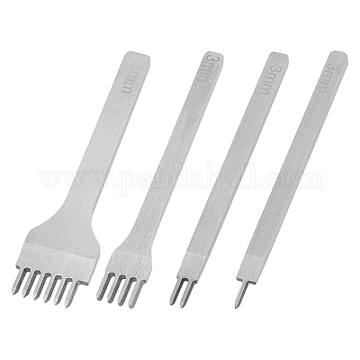 4 шт. 4 стиля наборы для самостоятельного шитья и шитья изделий из кожи AJEW-UN0002-46-1