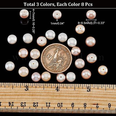 Естественный культурный жемчуг пресноводных PEAR-NB0001-93-1