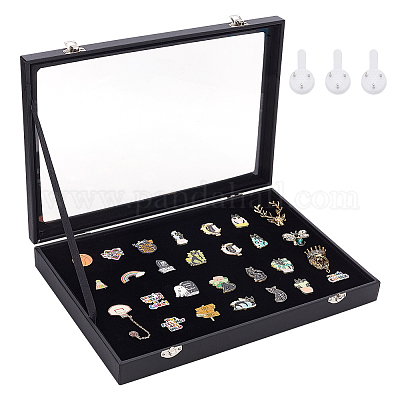 Деревянная витрина для значков AJEW-WH0513-82-1