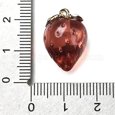 Латунные подвески из акрила OACR-R006-03G-02-1