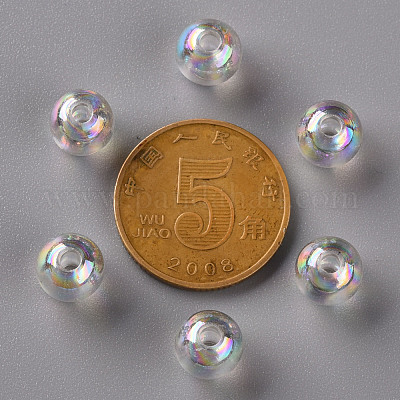 Прозрачные акриловые бусины MACR-S370-B8mm-205-1