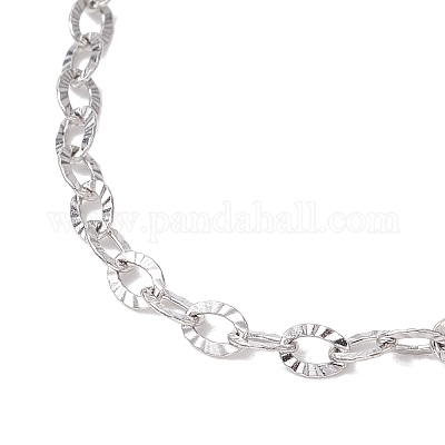 2 шт. 2 цвета 304 нержавеющая сталь текстурированный кабель цепь слайдер браслет изготовление AJEW-JB01343-1