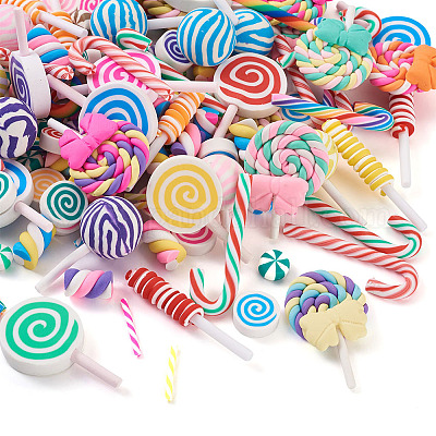 Кабошоны из полимерной глины ручной работы CLAY-TA0001-06-1