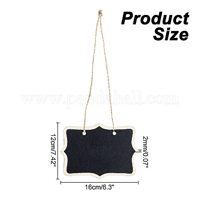 Прямоугольные деревянные доски объявлений AJEW-WH0348-272B-1