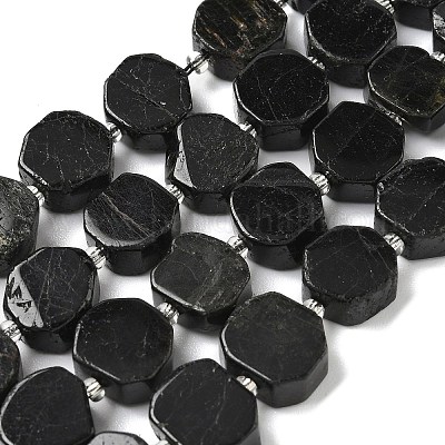 Натуральный черный турмалин бисер нитей G-I394-D17-1