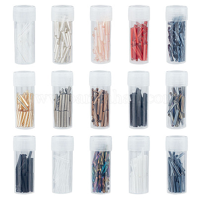 495шт 15 цвета стеклянные бусины стекляруса SEED-ME0001-16-1