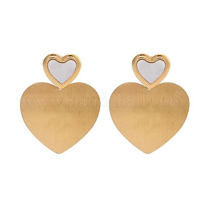 Серьги-гвоздики из нержавеющей стали 304 для женщин EJEW-F352-02G-1