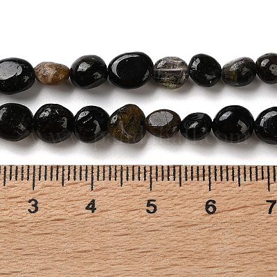 Натуральный турмалин бисер нитей&nbsp;G-C268-A02-6x8mm-1