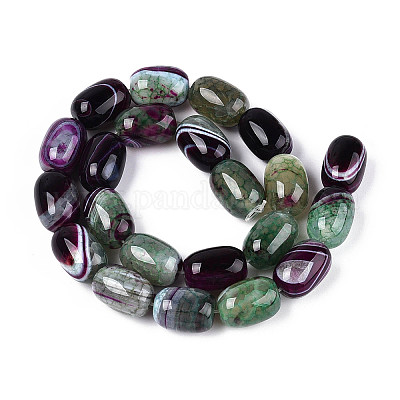 Природный агат бисер нитей G-N356-02A-03-1