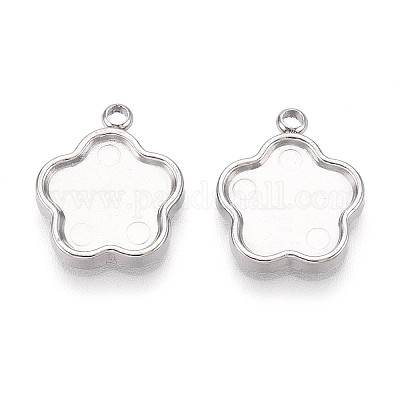 Оправы для подвесок из нержавеющей стали 304 в виде кабошонов STAS-T065-88P-1