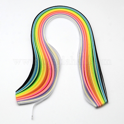 160Strips 22 Colors 10MM Wide Quilling Paper Strips DIY-R025-06-1