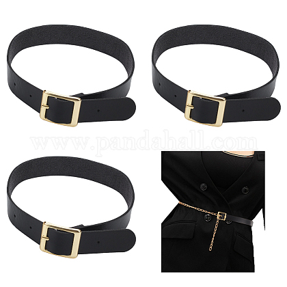 Aleasha Collana Girocollo In Cristallo E Pelle Nera, Regolabile 30+5 Cm, Ipoallergenica, Regalo Donna
